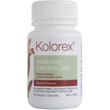 Kolorex Advanced Candida Care capsules (Horopito soft gel) 60 capsules Kolorex Advanced Candida Care capsules (Horopito soft gel) 60 capsules